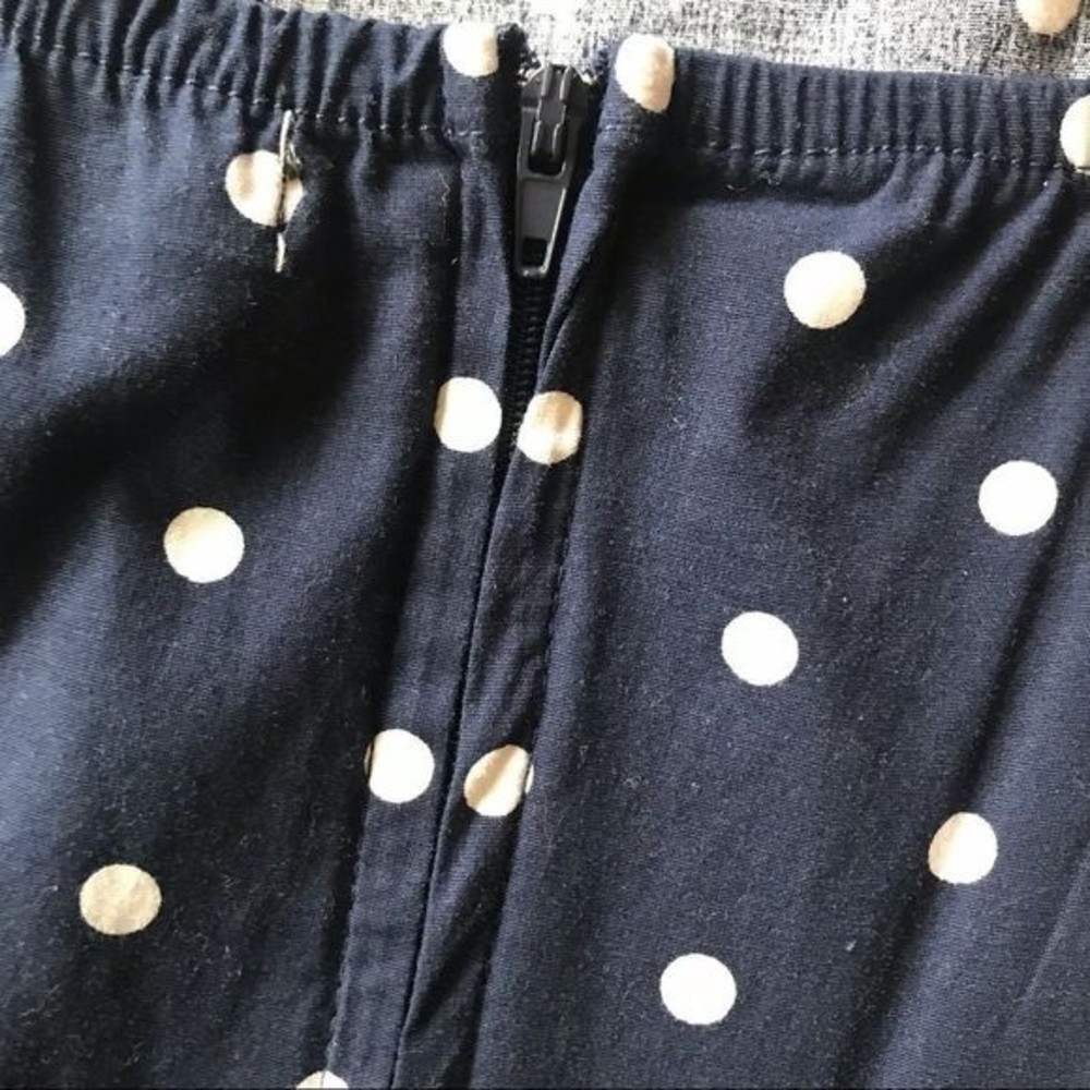 BAILEY BLUE Dress Summer Blue & White Polka Dot Fit & Flare Size S - Picture 4 of 5